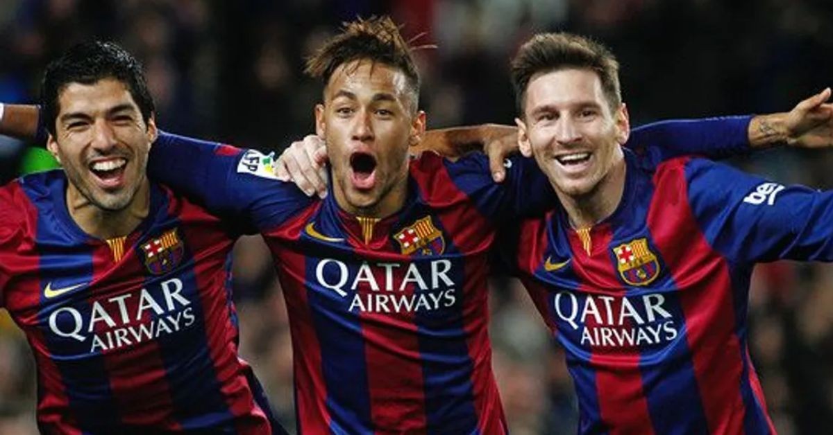 Luis Suarez, Neymar Jr. and Lionel Messi.
