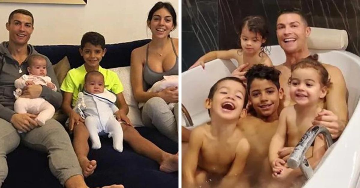 Cristiano Ronaldo and his family 