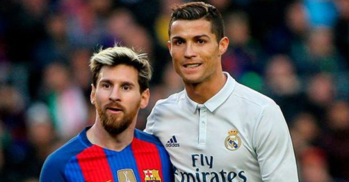 Lionel Messi and Cristiano Ronaldo in El Clasico.