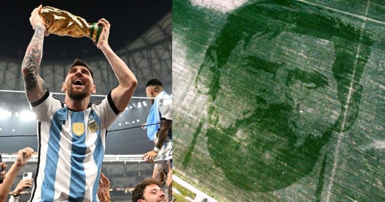 Lionel Messi's cornfield tribute by Argentina farmer goes viral
