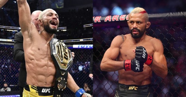 Deiveson Figueiredo at UFC 270 (left) and 263 (right)