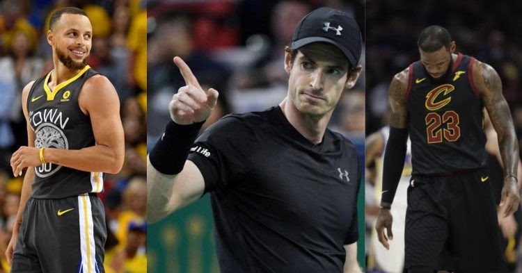 Stephen Curry Andy Murray LeBron James