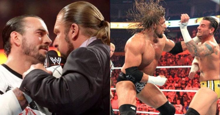 The rivalry between Triple H and CM Punk