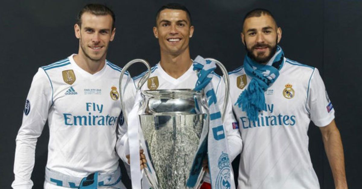 Gareth Bale, Cristiano Ronaldo & Karim Benzema.