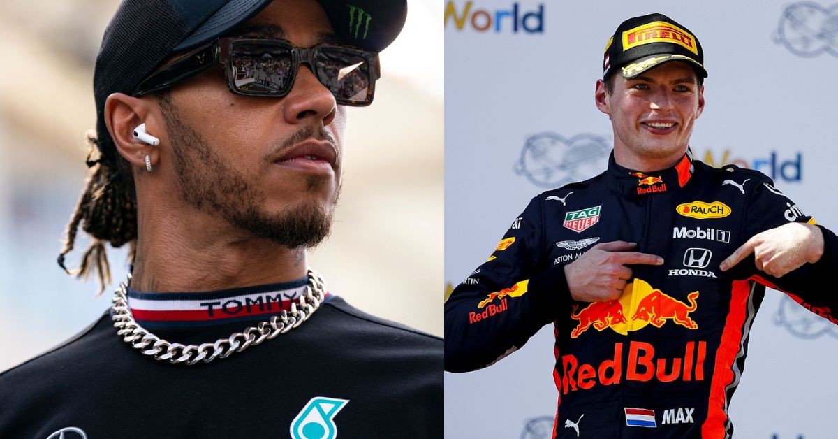 Lewis Hamilton (left), Max Verstappen (right) (Credit- SkySports, Motorsport.com