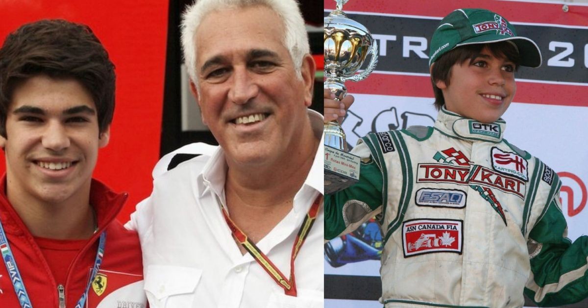 Lance Stroll and Lawrence Stroll (left) , young Lance Stroll (right) (Credit- The SportsRush, The Toronto Star)
