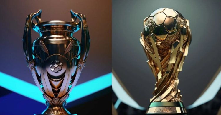 AI redesigned soccer trophies.