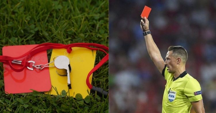 The red card in soccer.