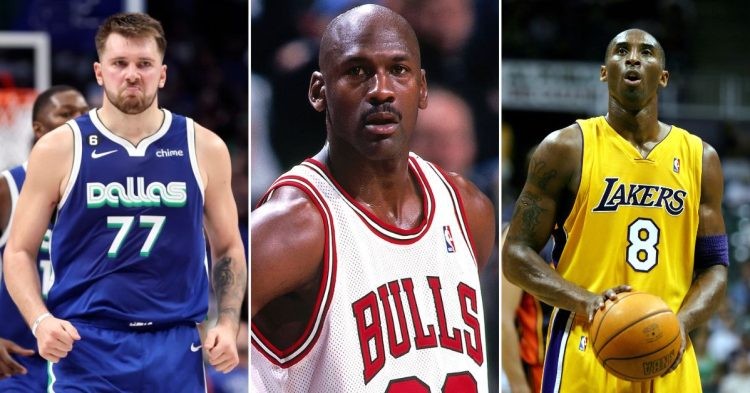 Luka Doncic, Michael Jordan and Kobe Bryant