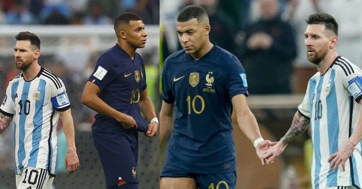 Kylian Mbappe and Lionel Messi in World Cup 2022