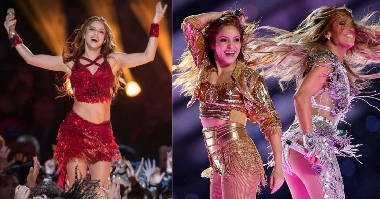 Shakira and Jennifer Lopez perform at the Super Bowl 2020