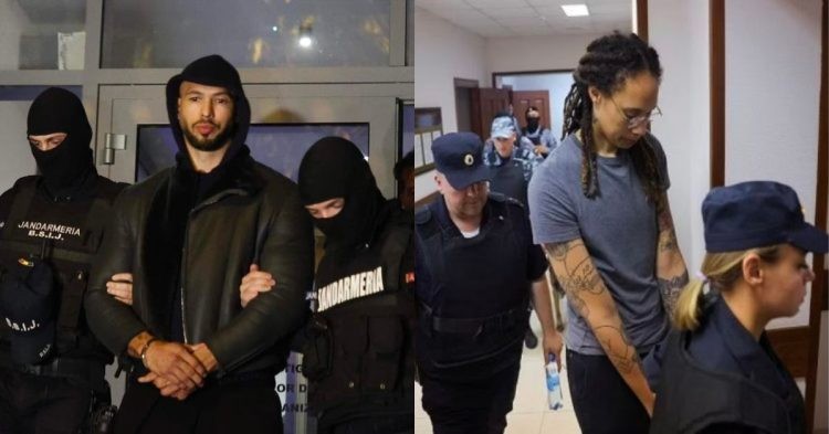 Andrew Tate and Brittney Griner arrested