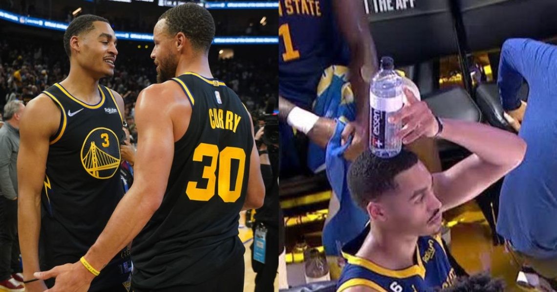 Jordan Poole and Stephen Curry