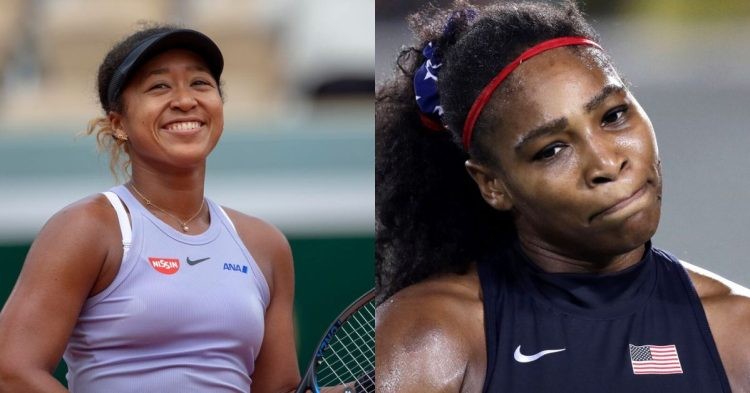Naomi Osaka and Serena Williams (Credit: The Guardian)