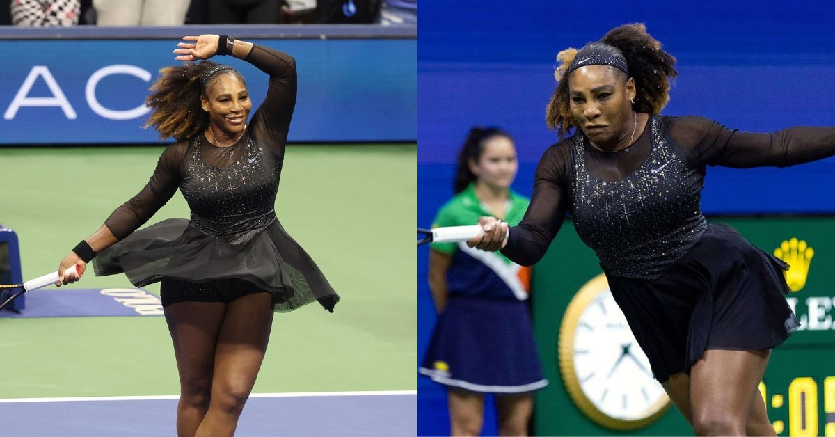 Serena Williams performing at the US Open 2022 (Credit: People)