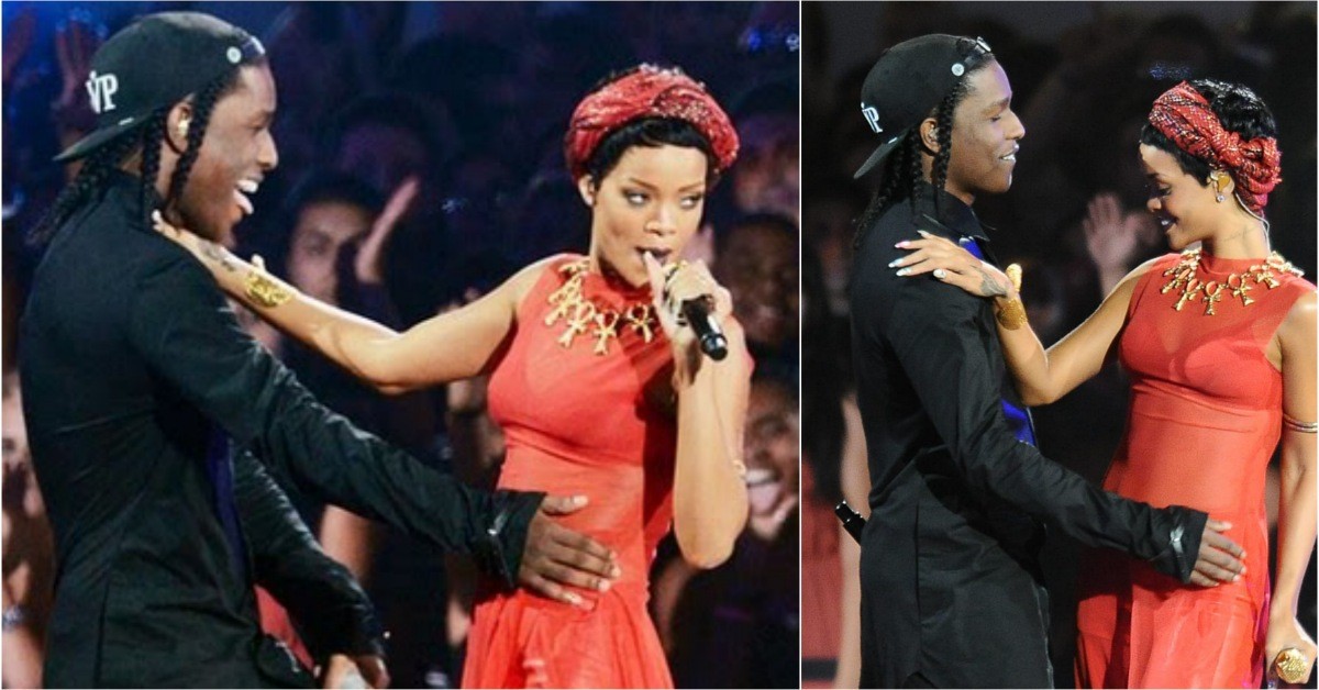 Rihanna with A$AP Rocky