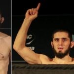 Islam Makhachev at the UFC 284 official weigh-ins
