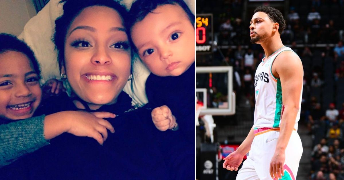 Raelynn Taylor with her sons (left) Bryn Forbes (right) (Credits - X and Bleacher Report)