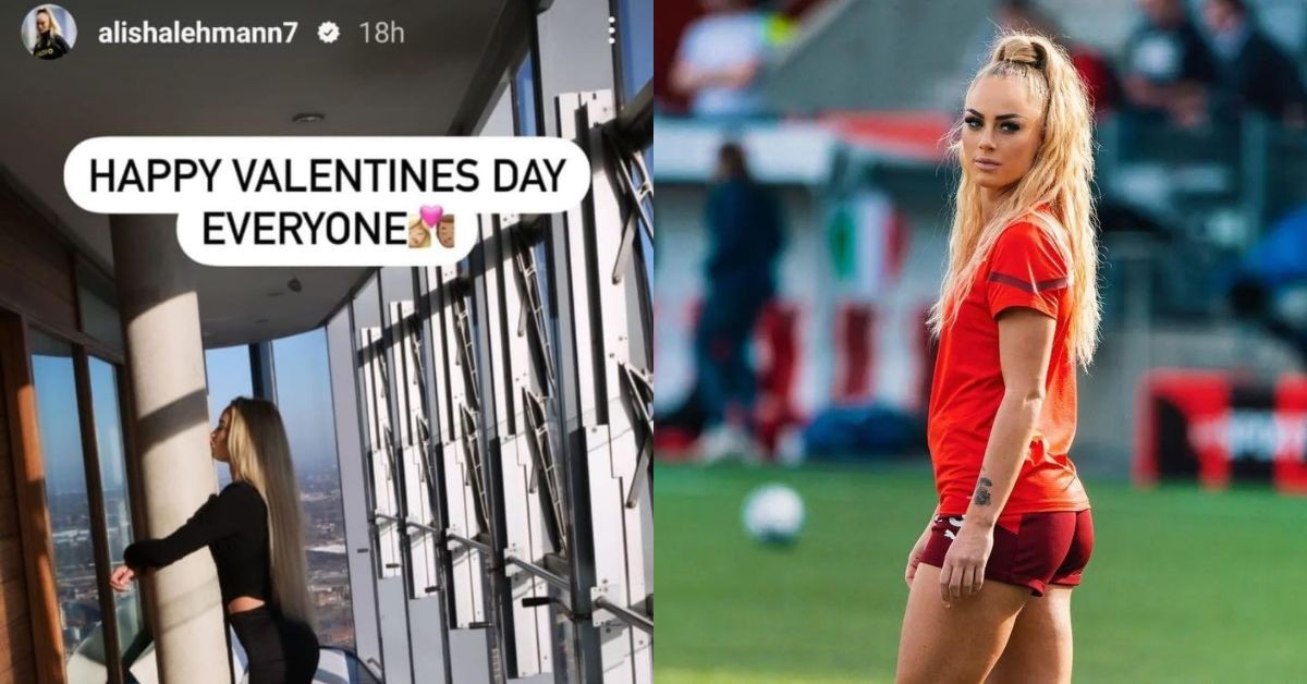 Alisha Lehmann's Valentine's Day post. (Credits: Instagram)