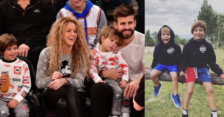 Gerard Pique and Shakira's kids Sasha and Milan