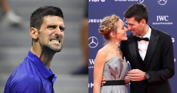 Novak Djokovic and his wife Jelena Djokovic (Credit: Insider)