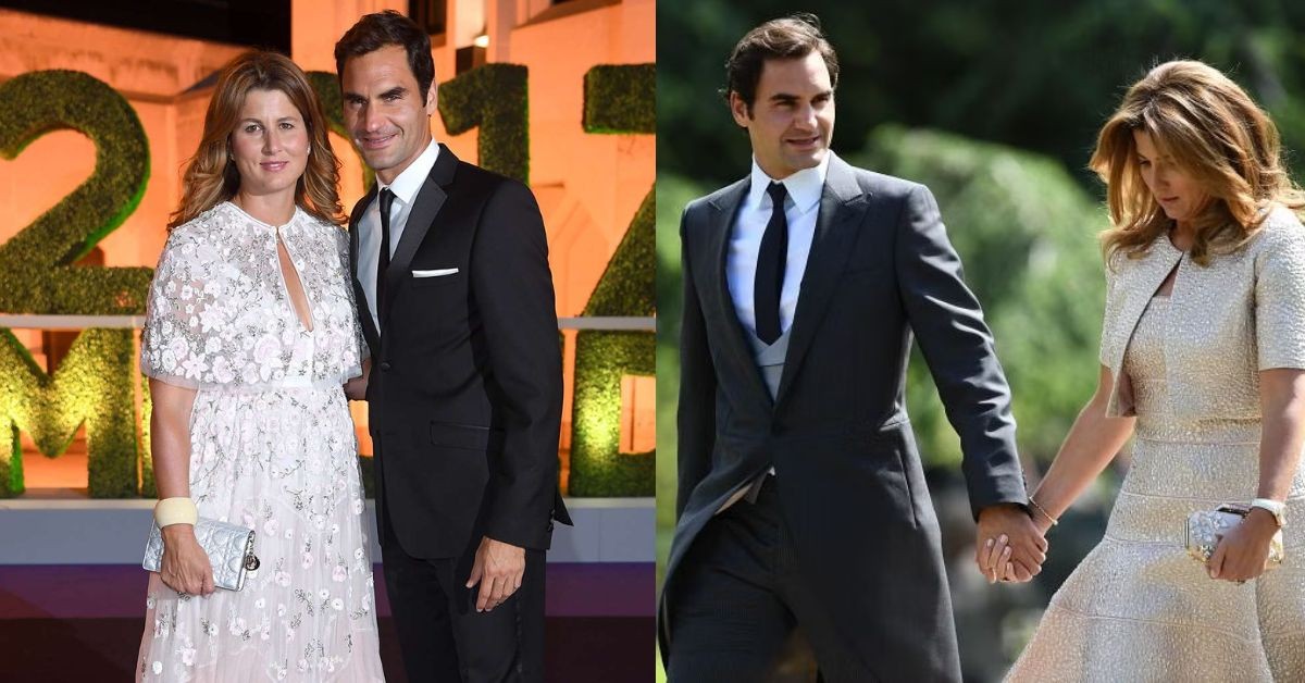 Roger Federer with his wife Mirka Federer (Credit: People)
