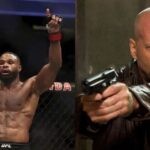 Tyron Woodley and Bruce Willis