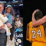 Pau Gasol with Kobe Bryant and his daughters