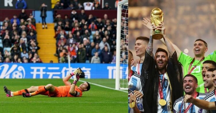 Emiliano Martinez, the keeper who helped Lionel Messi and Argentina to glory, faced a moment of misfortune.