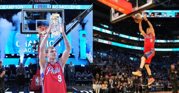 Mac McClung gets crowned the Slam Dunk Contest Champion (credits - Yahoo Sports and CNN)