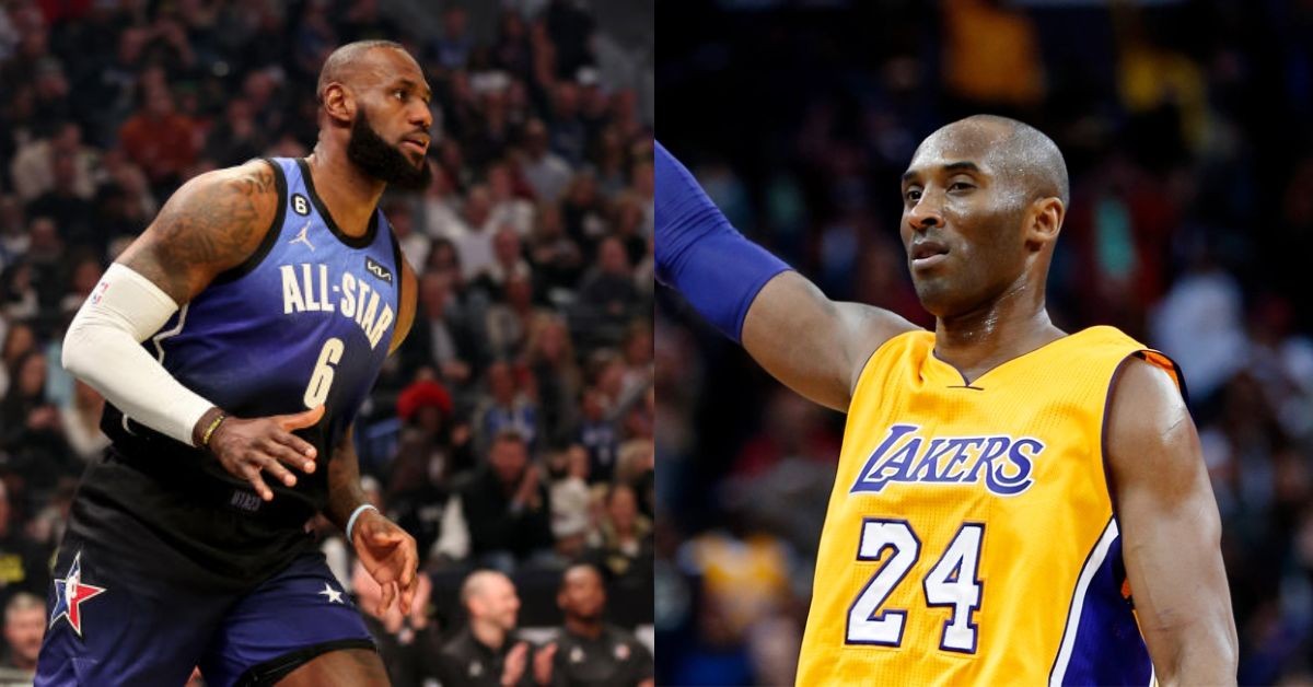 LeBron James and Kobe Bryant (credits - Yahoo Sports and The Denver Post)