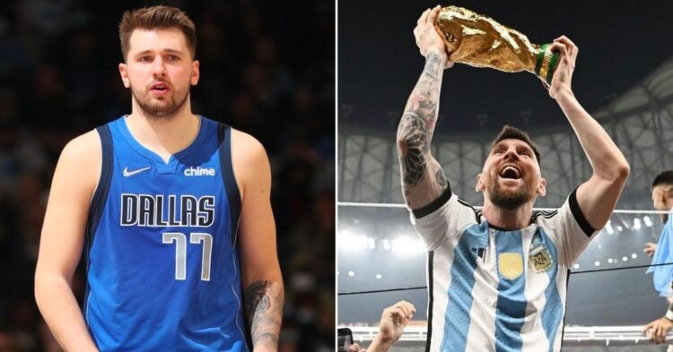 Luka Doncic and Lionel Messi
