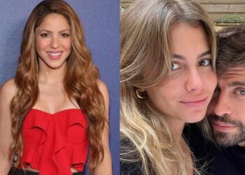 Shakira, Clara Chia Marti and Gerard Pique.