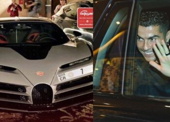 Cristiano Ronaldo's Bugatti Centodieci has arrived in Saudi Arabia
