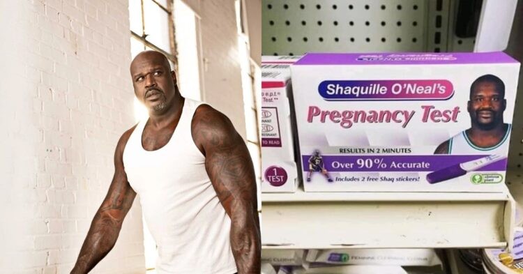 Shaquille O'Neal and a fake pregnancy test of Shaquille O'Neal