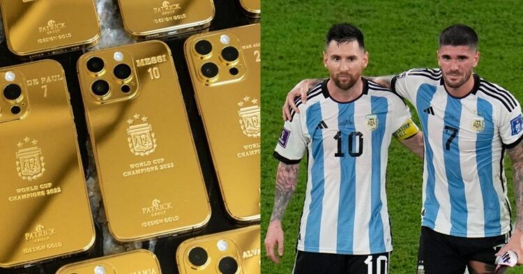 Lionel Messi and Rodrigo De Paul.