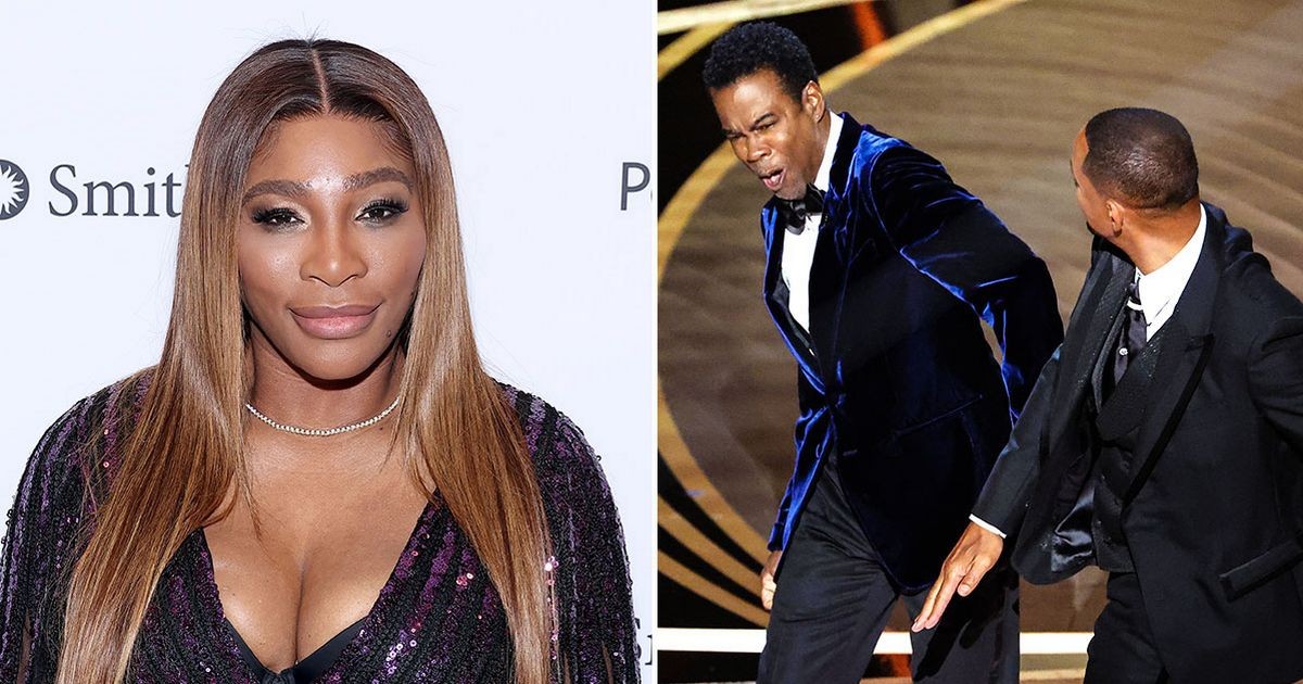 Serena Williams at an award function (Left) and Will Smith and Chris Rock in the middle of controversy (Right)