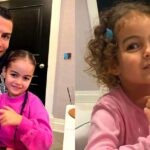 Cristiano Ronaldo with his daughter Alana Martina