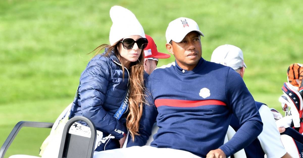 Erica Herman with Tiger Woods