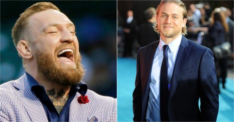 Conor McGregor (left) and Charlie Hunnam (right)