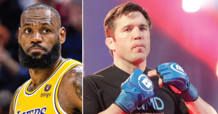 LeBron James (left) and Chael Sonnen (right