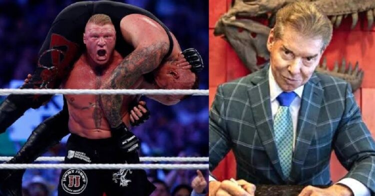 Brock Lesnar, The Undertaker and Vince McMahon