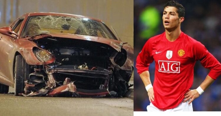 Cristiano Ronaldo was involved in a near-fatal car crash in 2009.