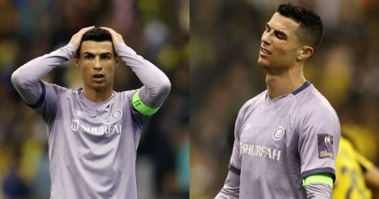 Cristiano Ronaldo frustrated
