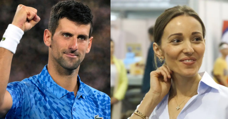 Novak Djokovic (left), Jelena Djokovic (right) (Credits - Sky Sports, Svet )