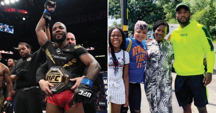 Leon Edwards with family