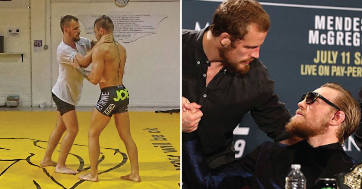 Gunnar Nelson (left) and Conor McGregor (right)