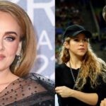 Adele, Shakira and Gerard Pique.