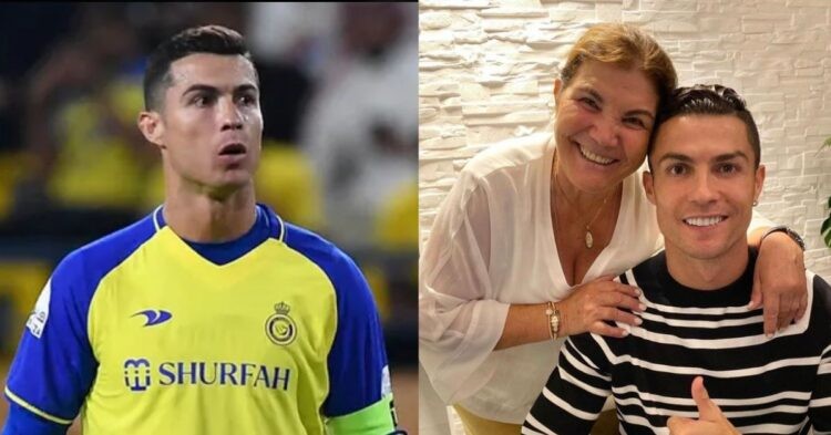 Cristiano Ronaldo and his mother, Maria Dolores Aveiro.