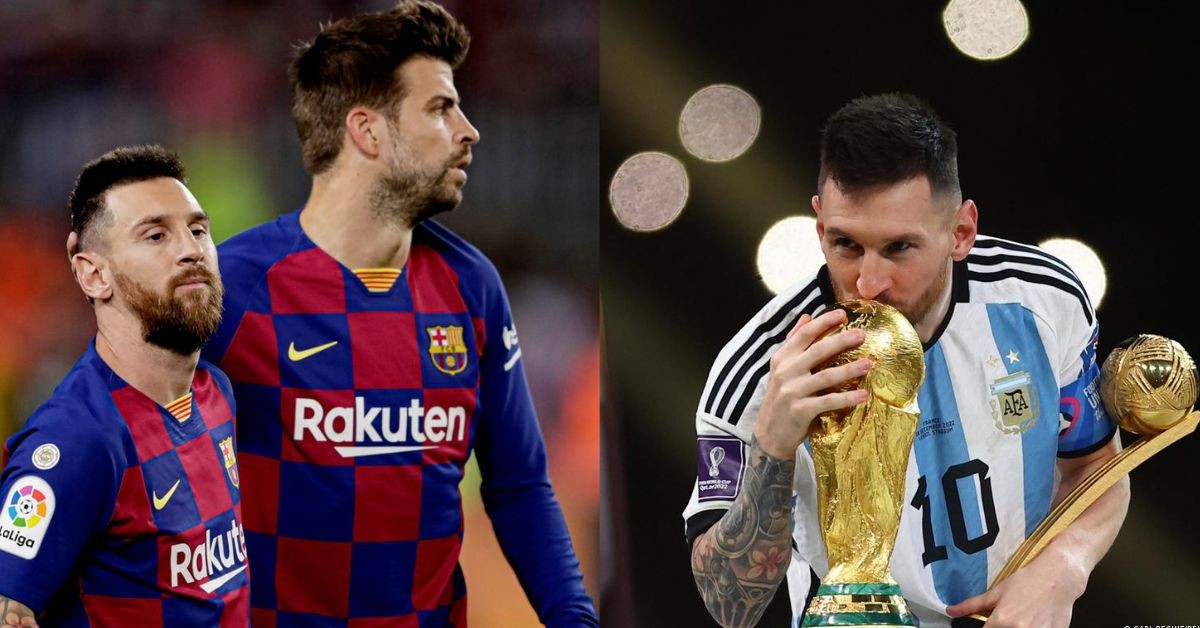 Gerard Pique admits that he is yet to congratulate Lionel Messi after his World Cup win